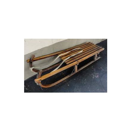 Antique wooden sleds