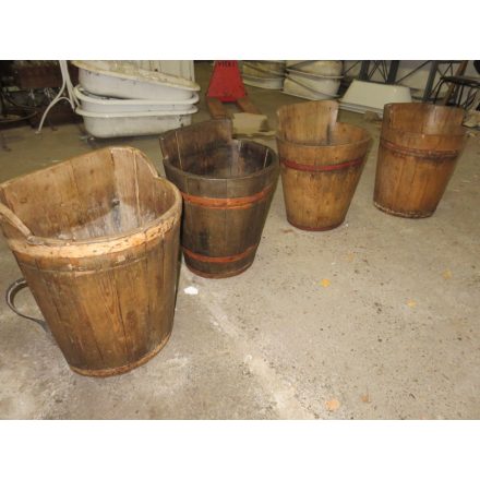 Antique wooden grape harvest baskets