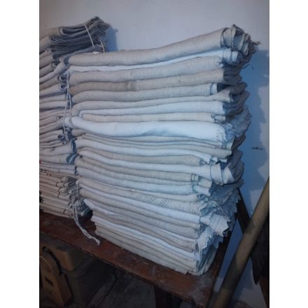 Antique hemp and cotton bed sheets