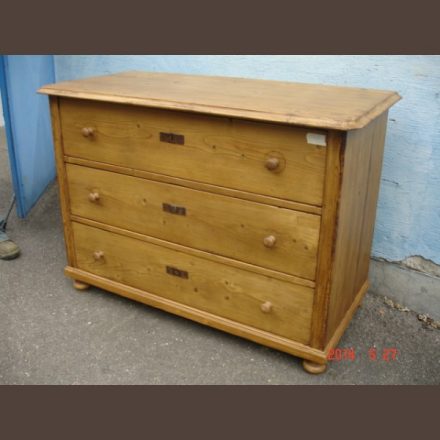 Country pine 3-drawer chest /original wax finished product