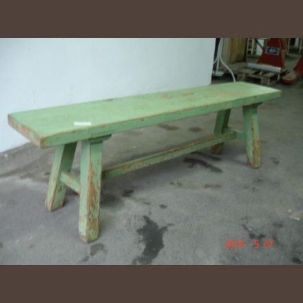 Small country pine bench /original paint, finished condition