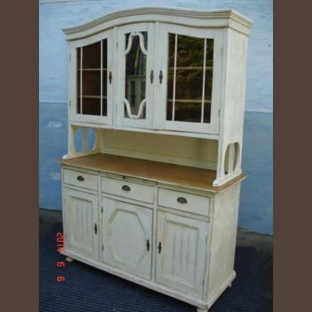 Country pine kitchen cabinet / original paint, finished condition